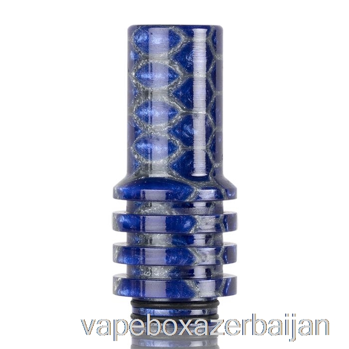 Vape Smoke 810 CHIMNEY Snakeskin Drip Tip Blue